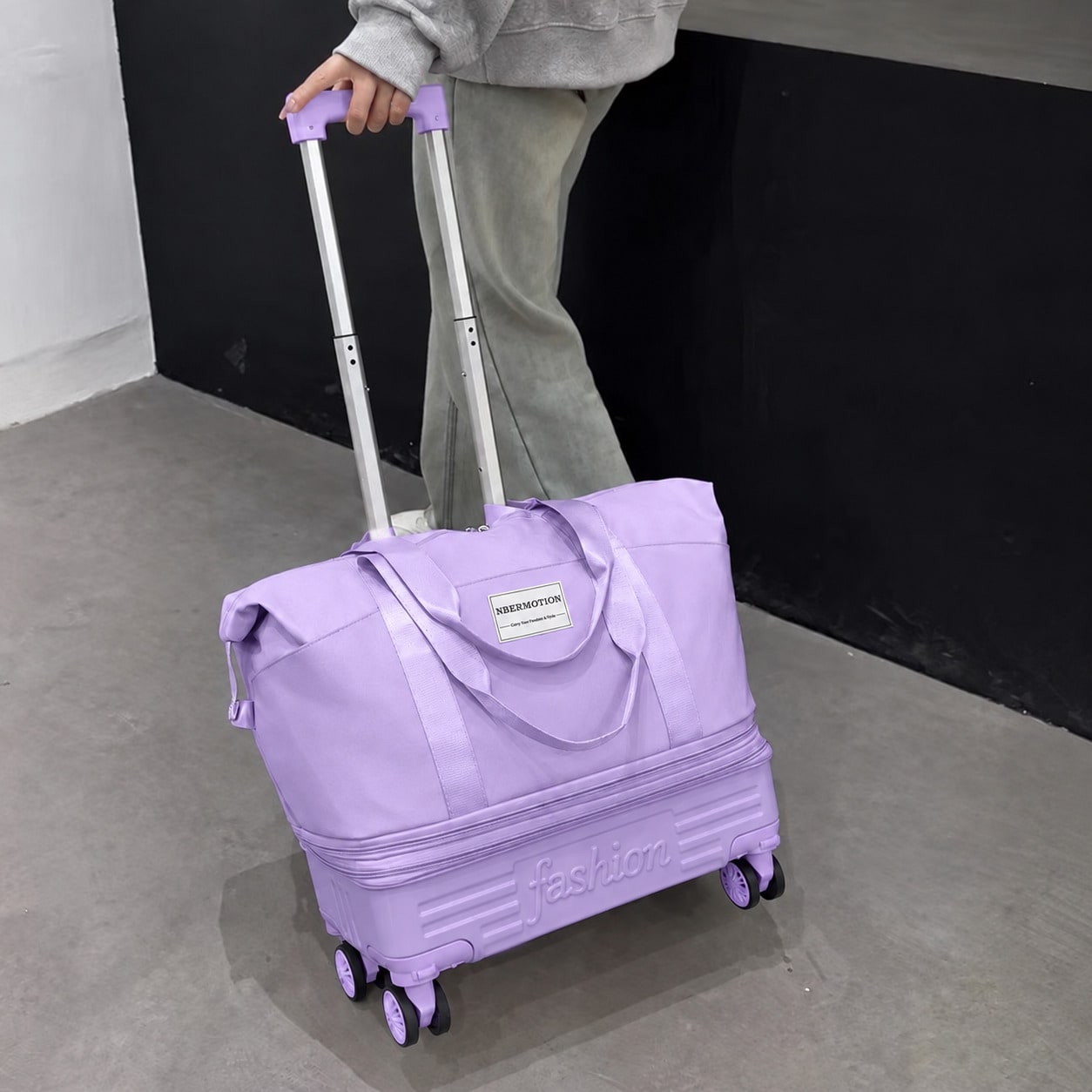 Foldable Rolling Luggage Bag - Uitbreidbare reistas met wielen, inklapbare, lichtgewicht