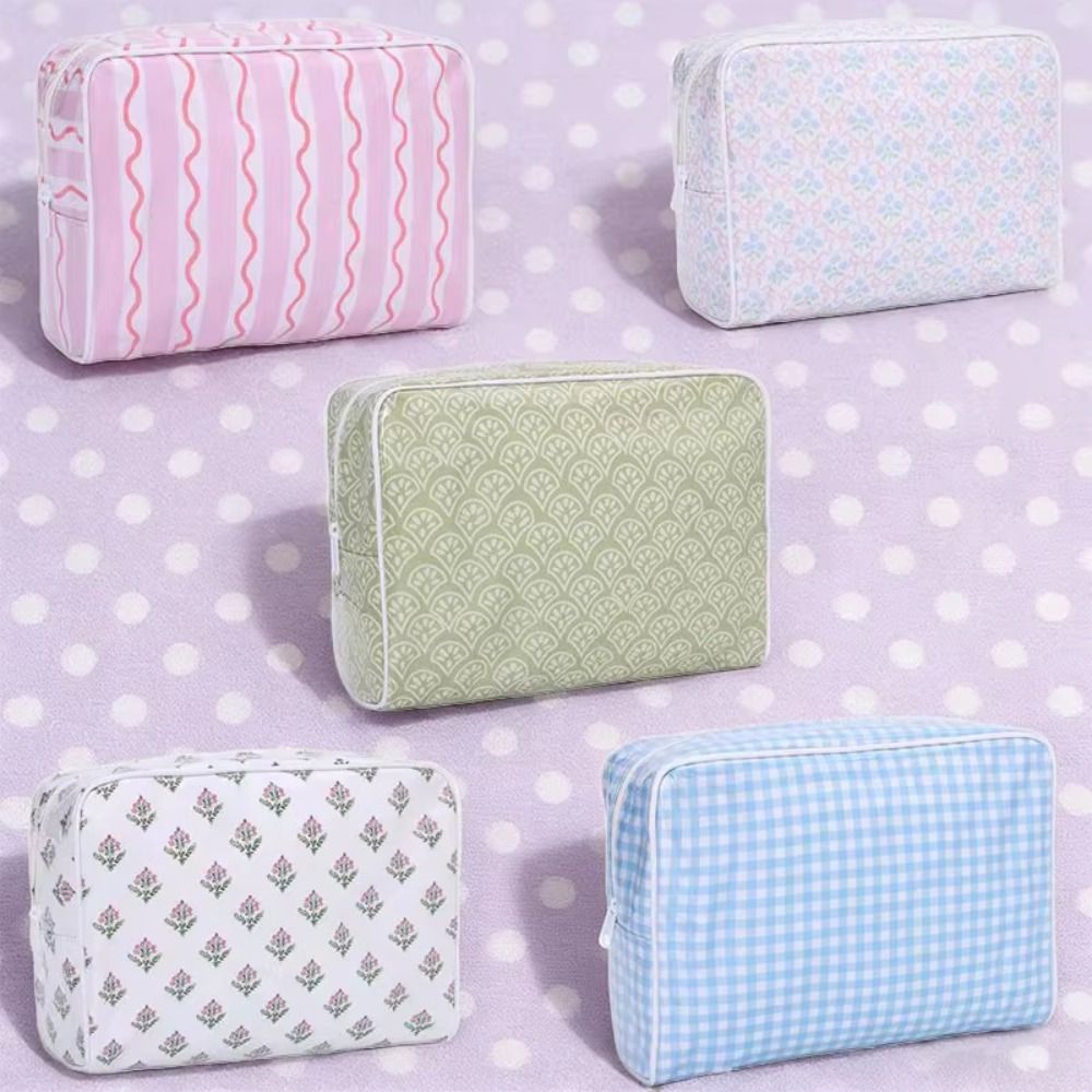 Cosmetic Bags - Polyester PVC cosmetische tas, dubbellaags, met