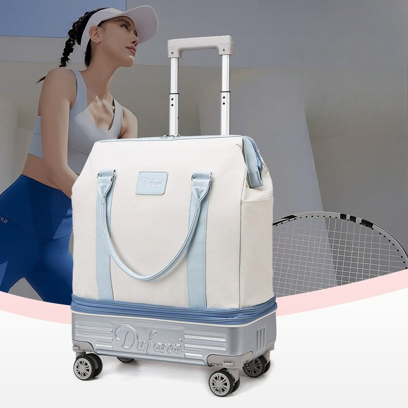 Foldable Rolling Luggage Bag - Reistas met wielen en telescopisch handvat