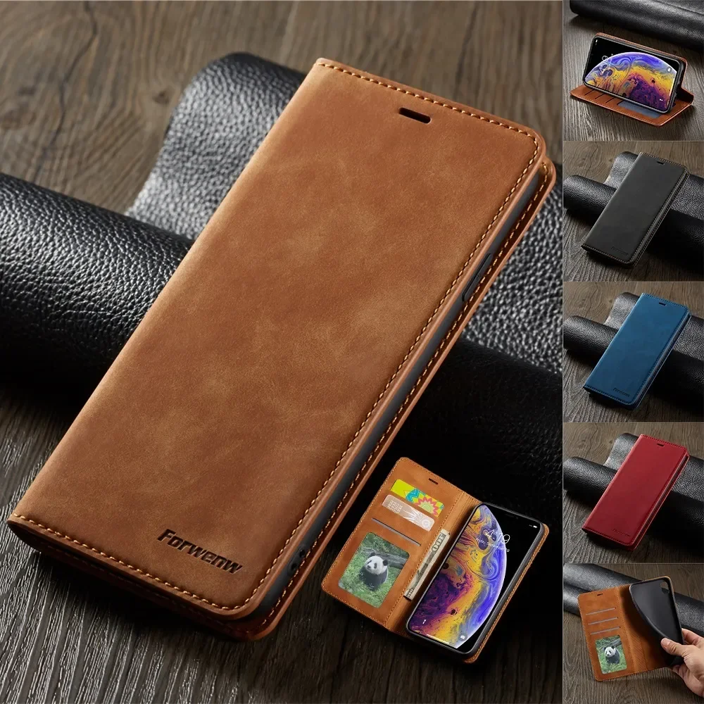 Wallets - Dunne portemonnee-hoes van suèdeleer voor iPhone
