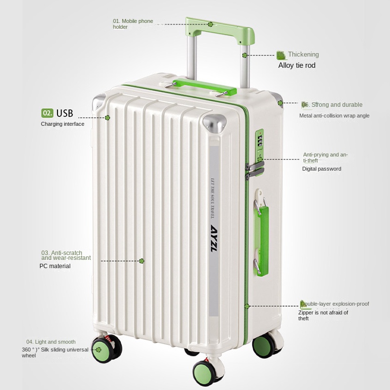 Koffer met grote capaciteit 20 - Spinner Wheel Rolling Suitcase 20 Inch recensie en prijs