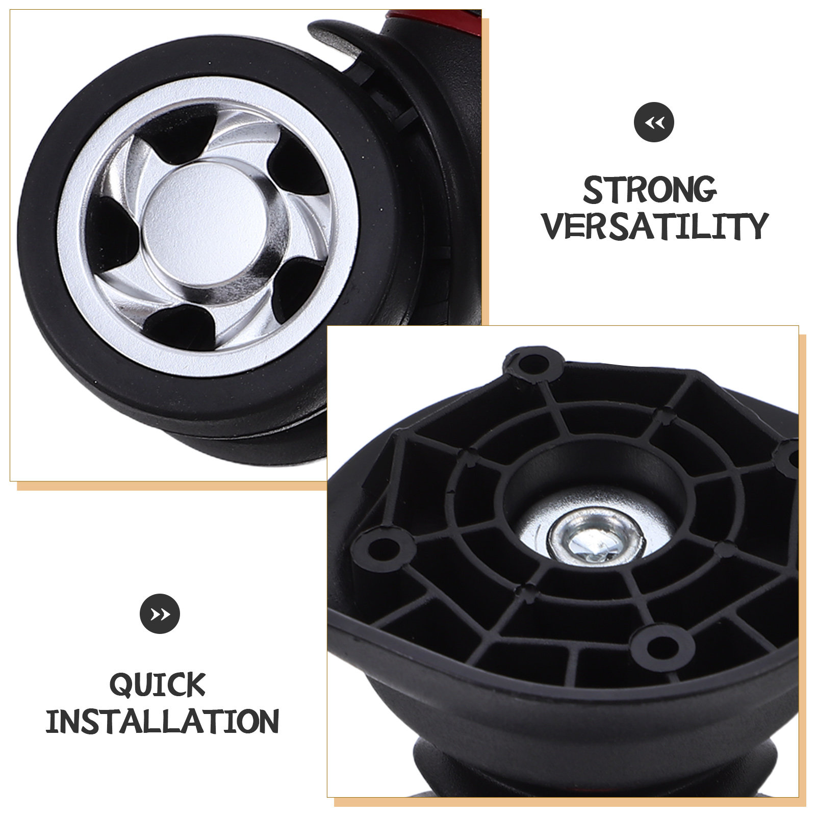 2 stuks universele vervangende - Silent Replacement Luggage Wheels recensie en prijs