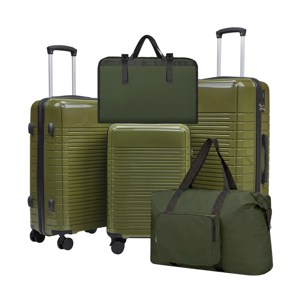 5-delige PP hardcase kofferset - Spinner Wheel Rolling Suitcase 20 Inch recensie en prijs