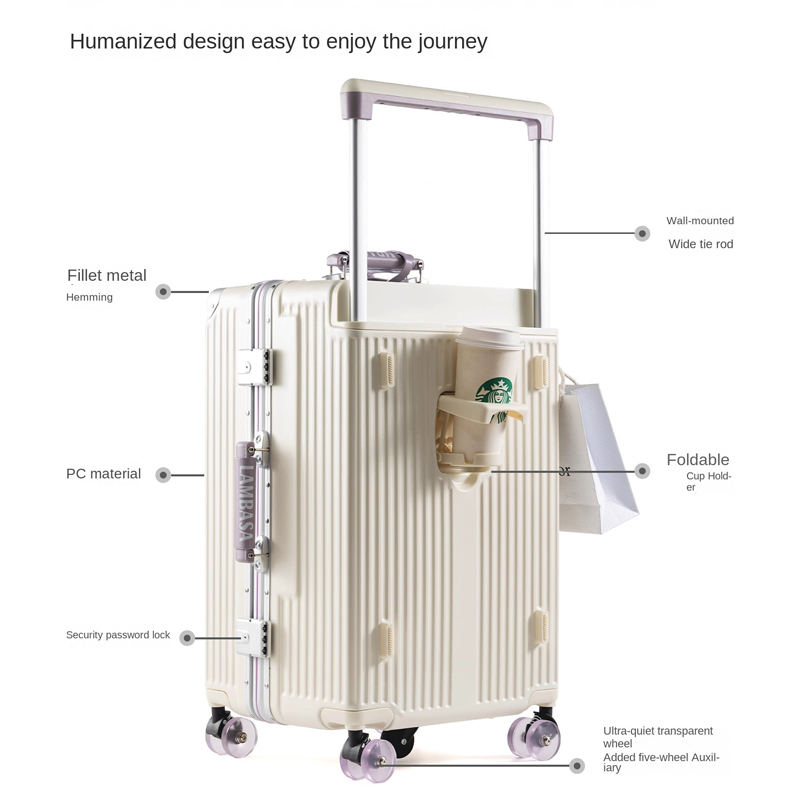 Reiskoffer met brede handgreep - Spinner Wheel Rolling Suitcase 20 Inch recensie en prijs